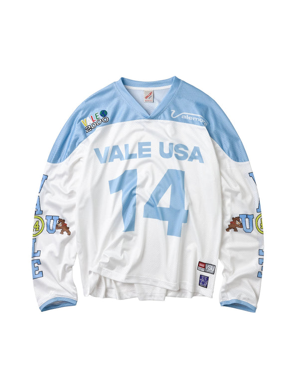 Vale Forever Valemore Skies light blue and white jersey — front