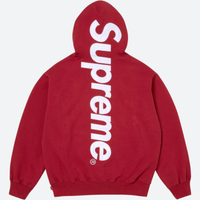 SUPREME HOODIE 'APPLIQUE RED'