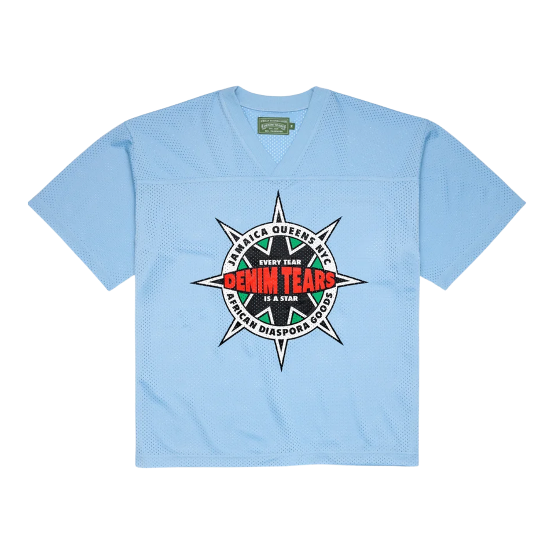 DENIM TEARS JERSEY 'FOOTBALL EVERY STAR LIGHT BLUE'