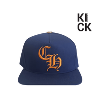 CHROME HEARTS HAT 'CH BASEBALL BLUE ORANGE'