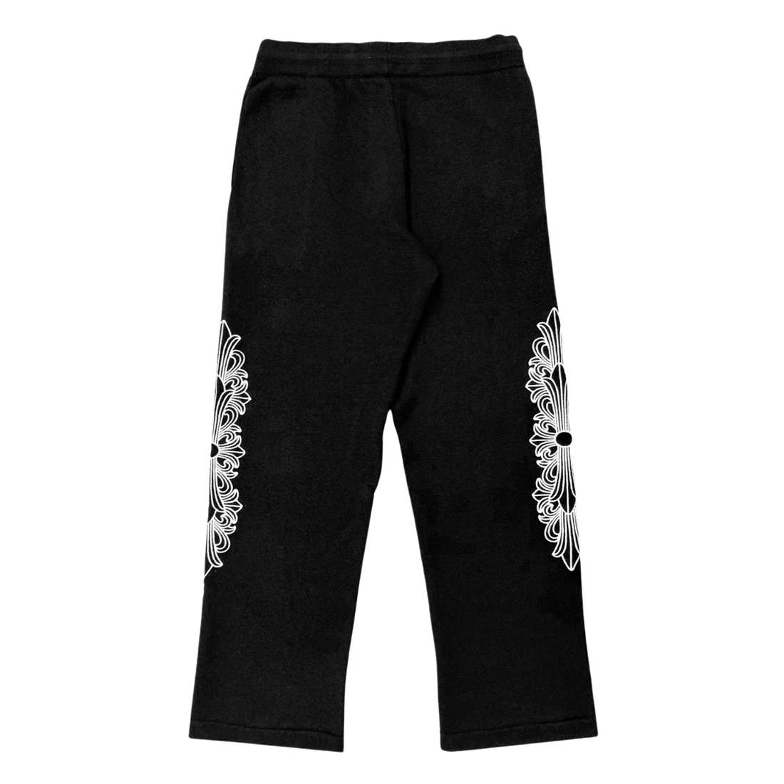 CHROME HEARTS PANT 'CASHEMERE EMBROIDERED FLORAL BLACK'