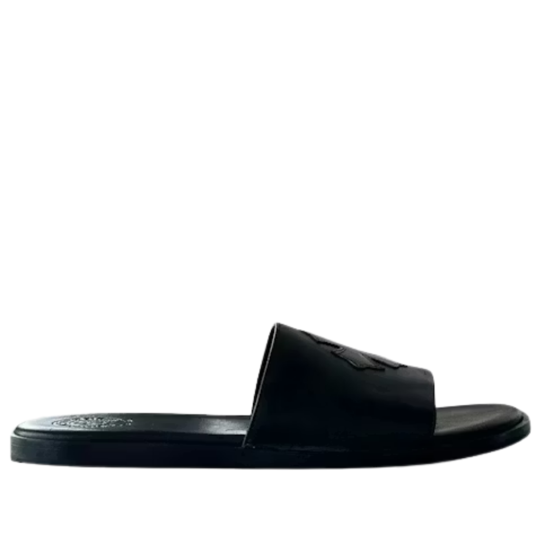 CHROME HEARTS SLIDES 'LEATHER BLACK'