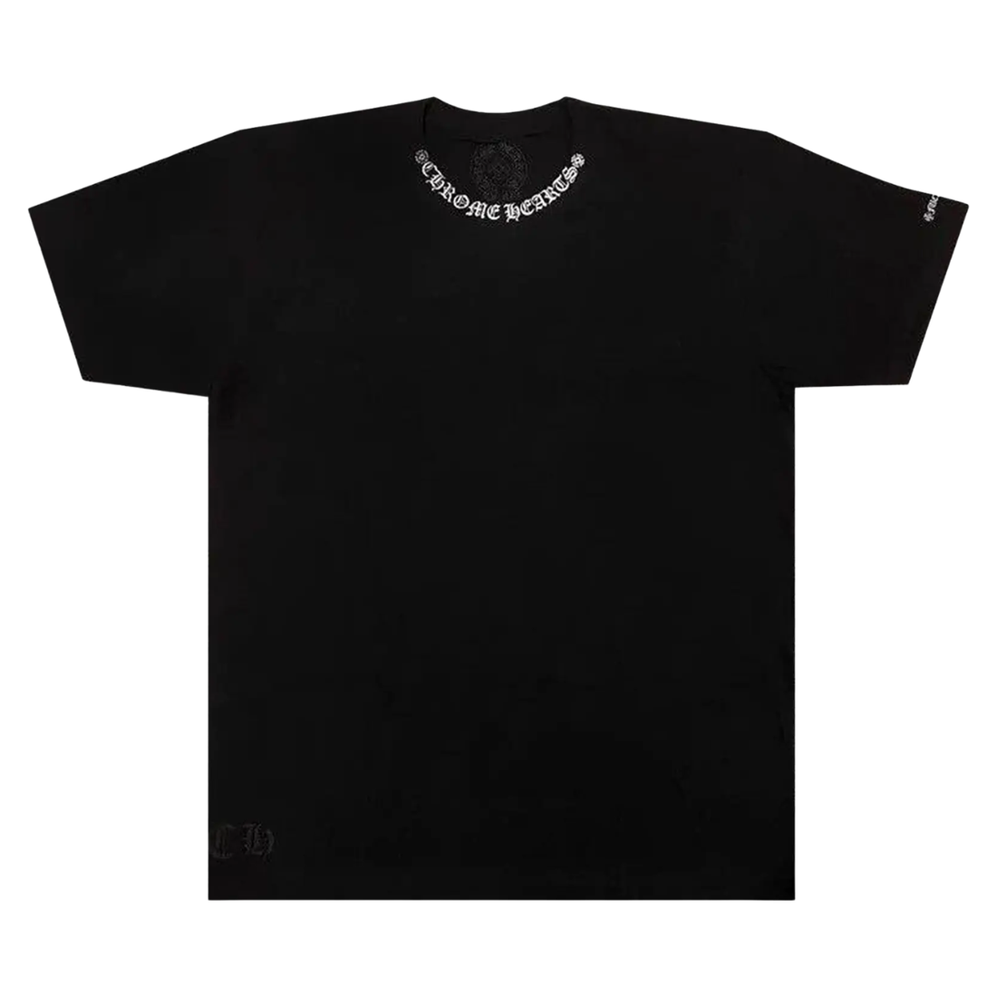 CHROME HEARTS TEE 'NECK LOGO BLACK'