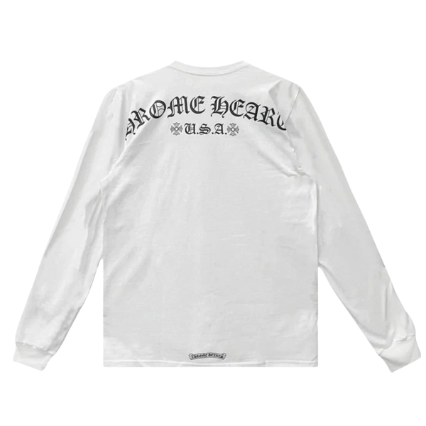 CHROME HEARTS LONGSLEEVE 'USA SHOULDER LOGO WHITE'