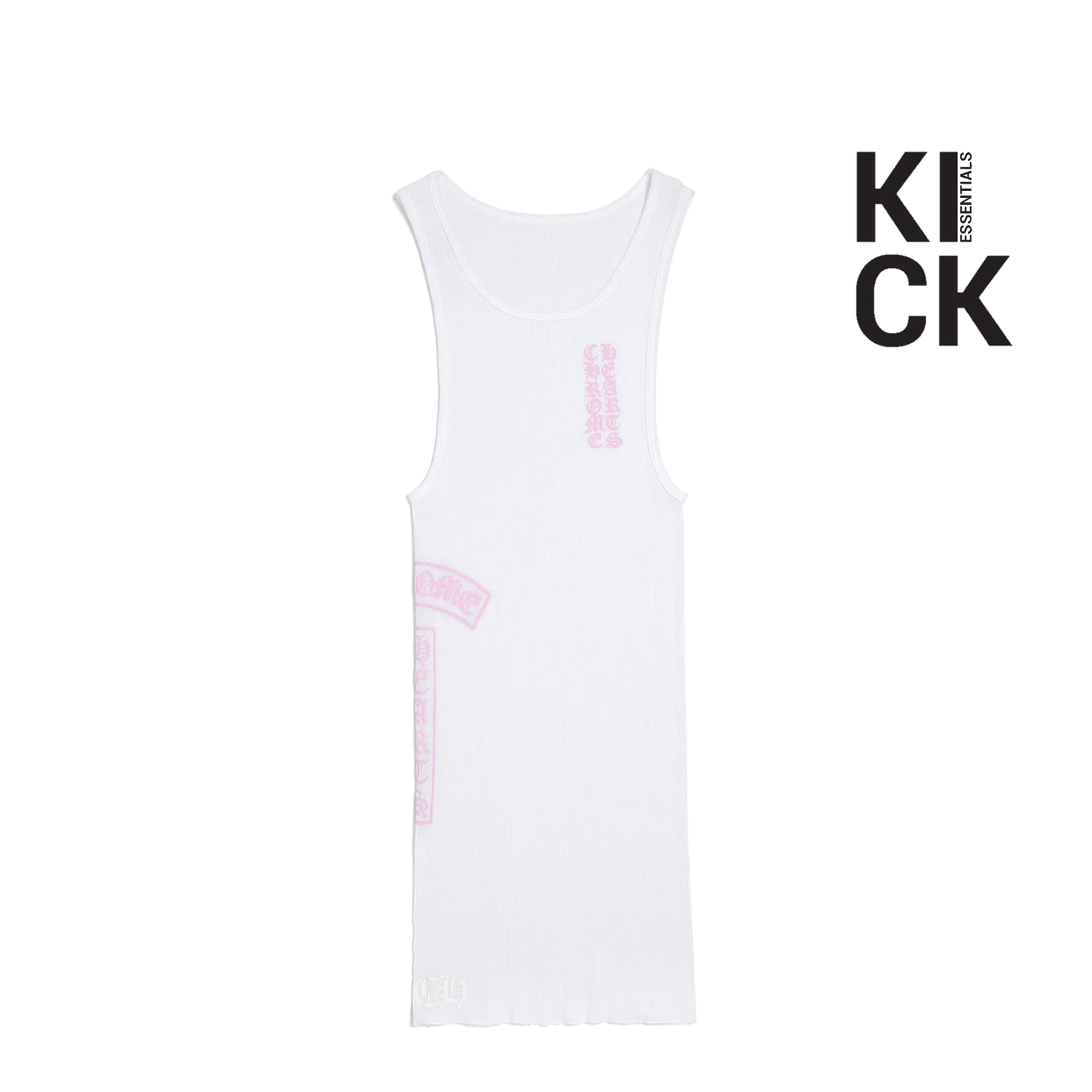 CHROME HEARTS TANK 'RIB WHITE PINK'