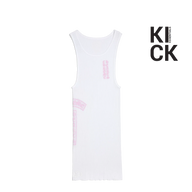CHROME HEARTS TANK 'RIB WHITE PINK'