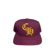 CHROME HEARTS HAT 'CH MAROON YELLOW'