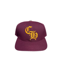CHROME HEARTS HAT 'CH MAROON YELLOW'