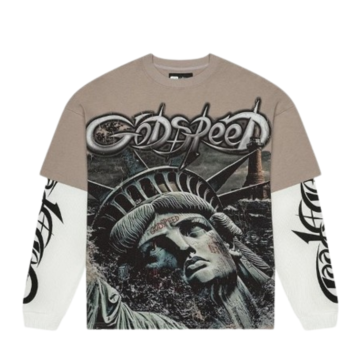 GODSPEED LONGSLEEVE 'SUNKEN LIBERTY 2 STONE GREY'