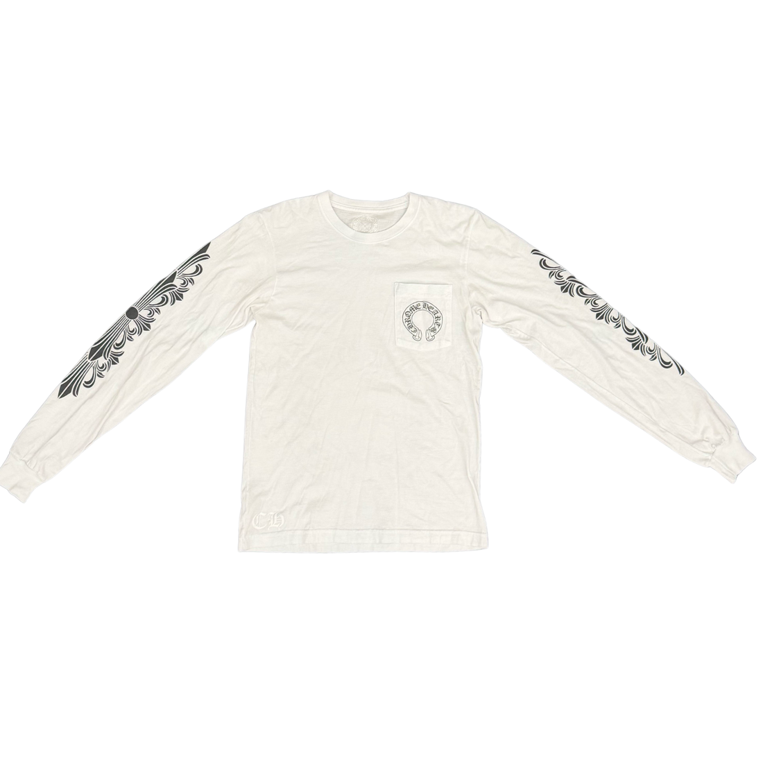 CHROME HEARTS LONGSLEEVE ‘FLORAL WHITE (LIGHTLY USED)’