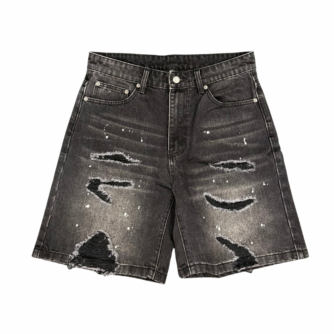 TEMPORARY FOREVERS JORT 'RIPPED BLACK'