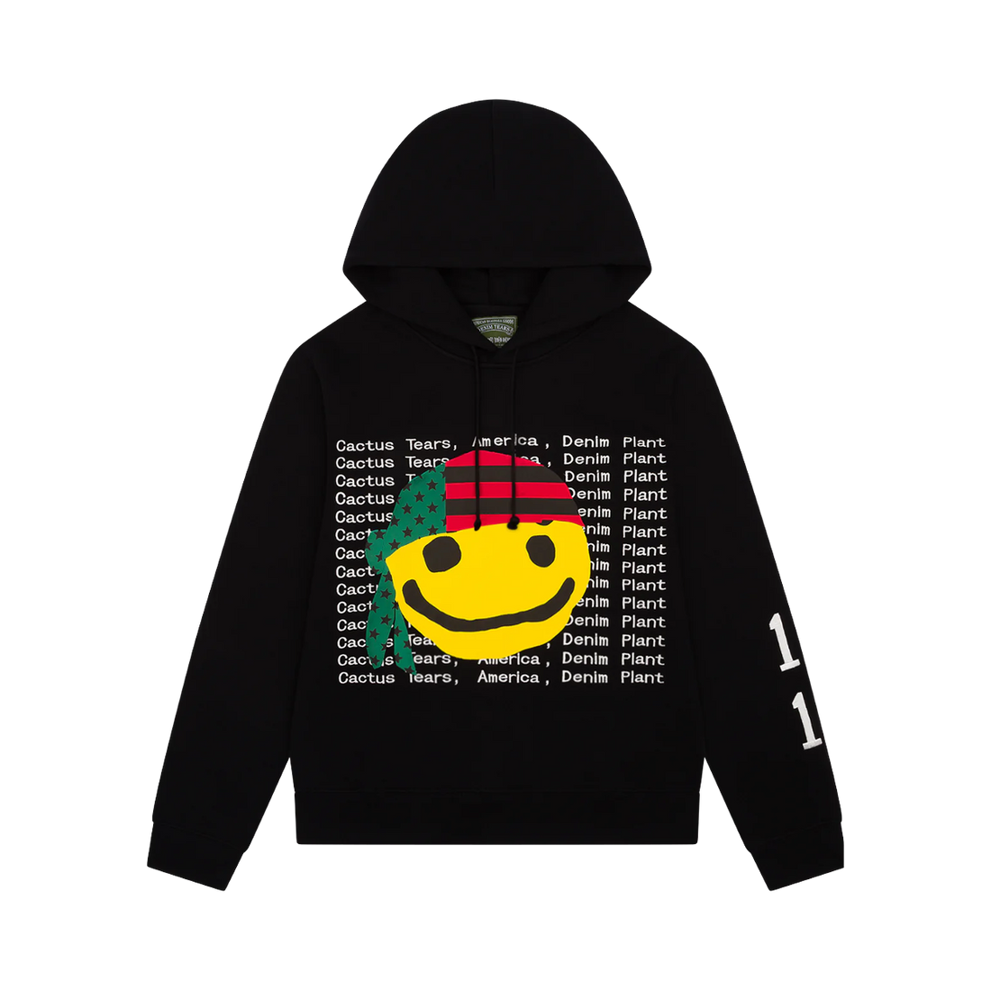 DENIM TEARS HOODIE 'CACTUS TEARS SMILE BLACK'
