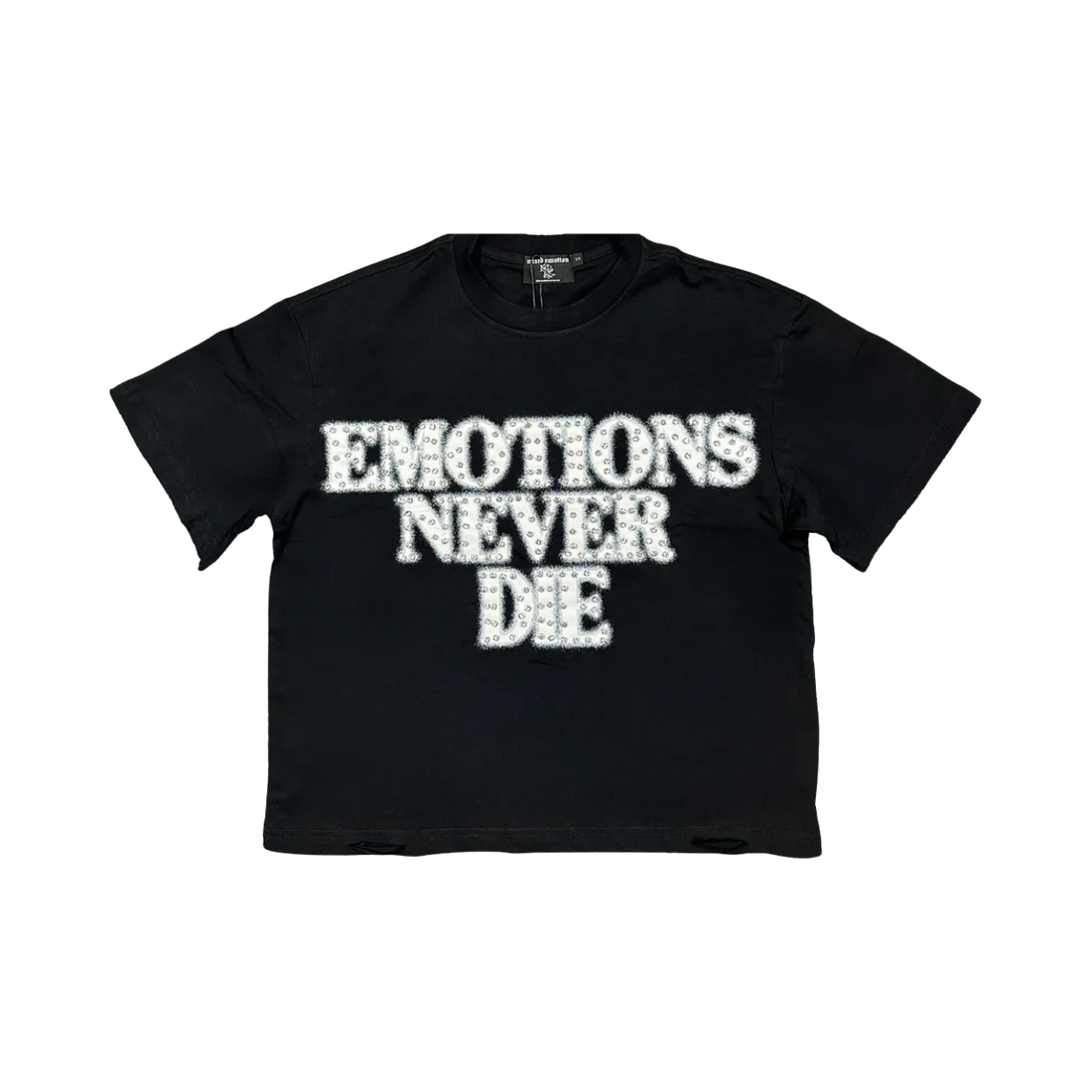 MIXED EMOTIONS TEE 'END RHINESTONE BLACK'
