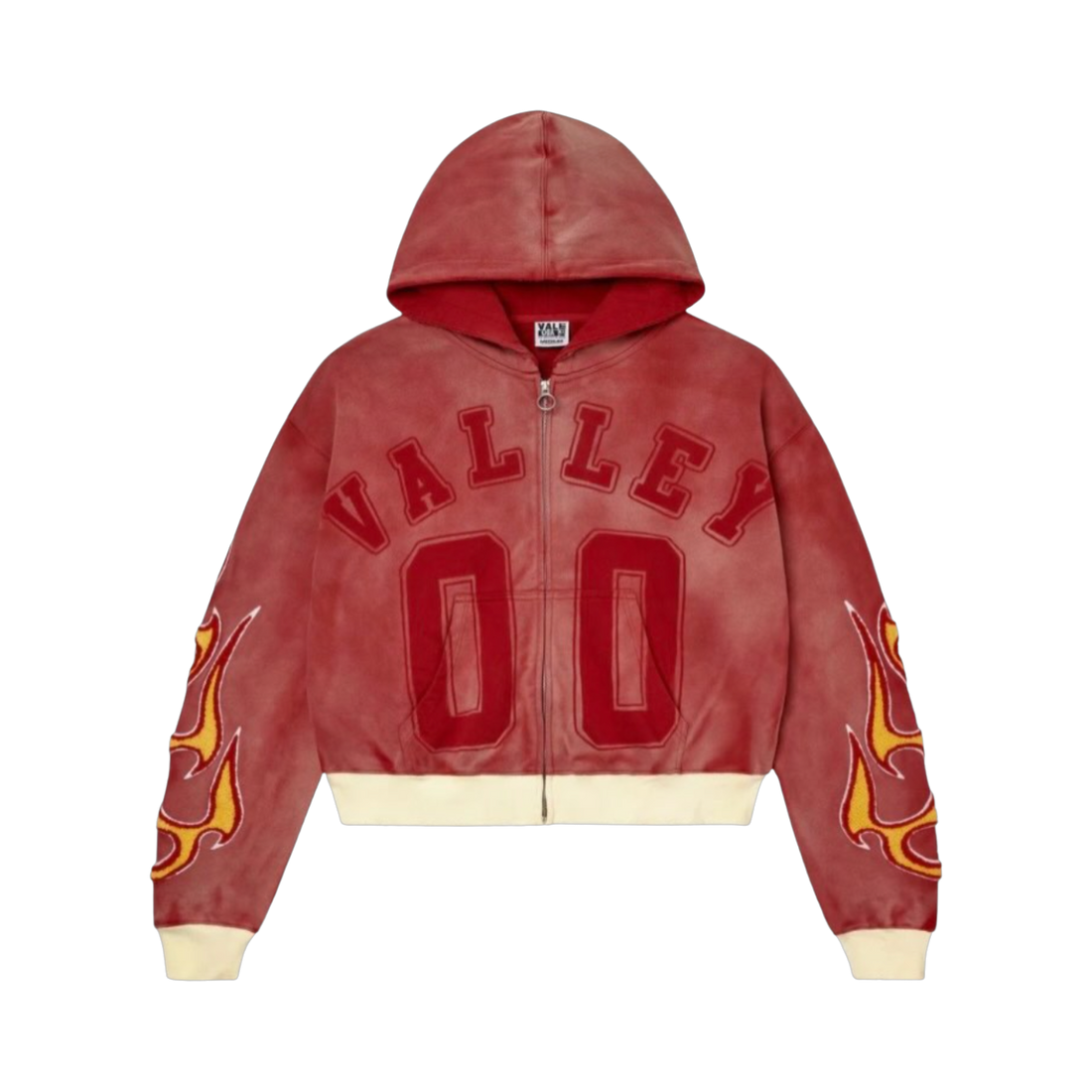 VALE FOREVER HOODIE 'ZIP-UP CHIMERA RED'