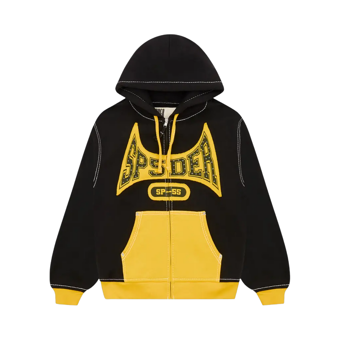 SPIDER HOODIE 'TF ZIP BLACK YELLOW'