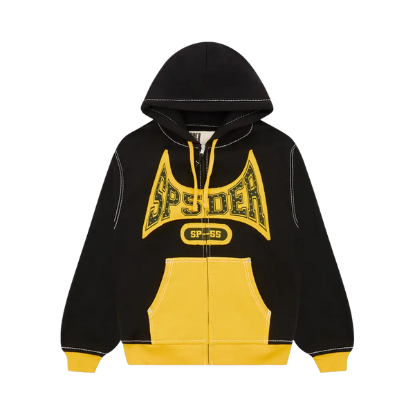 SPIDER HOODIE 'TF ZIP BLACK YELLOW'