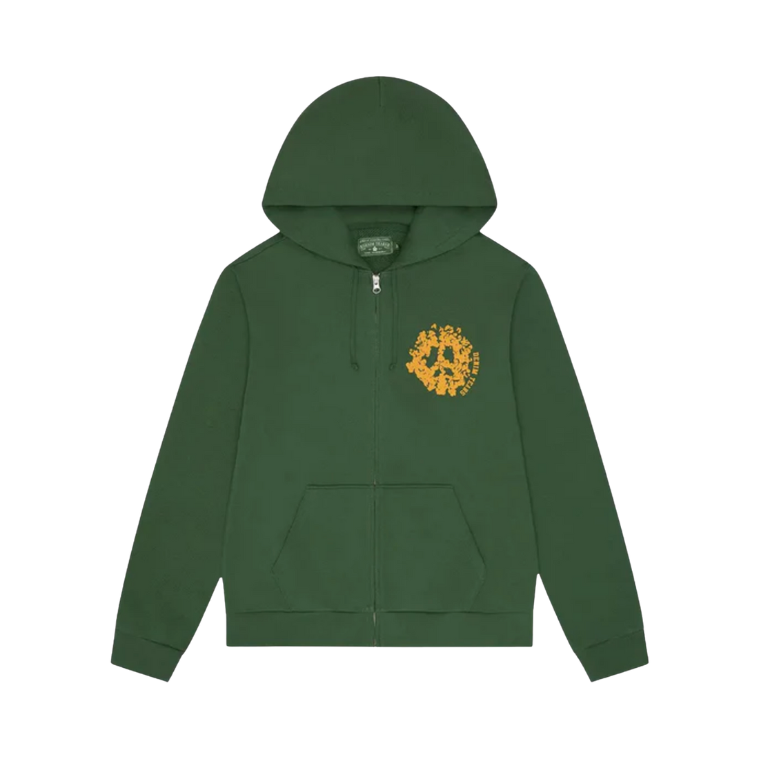 DENIM TEARS ZIP HOODIE 'UNIVERSITY GREEN'