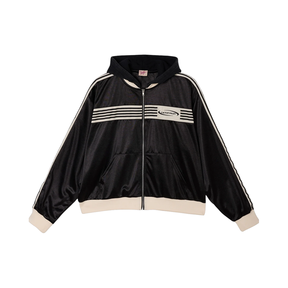 AZVA ZIP HOODIE 'STRIPED VALLEY'