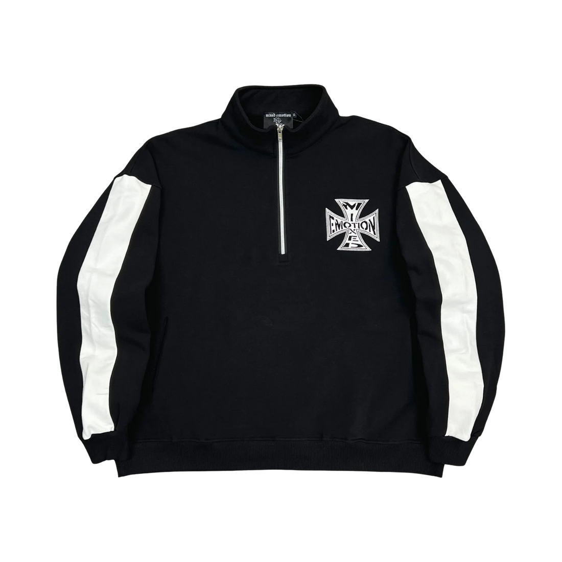MIXED EMOTIONS QUARTER ZIP 'BLACK'