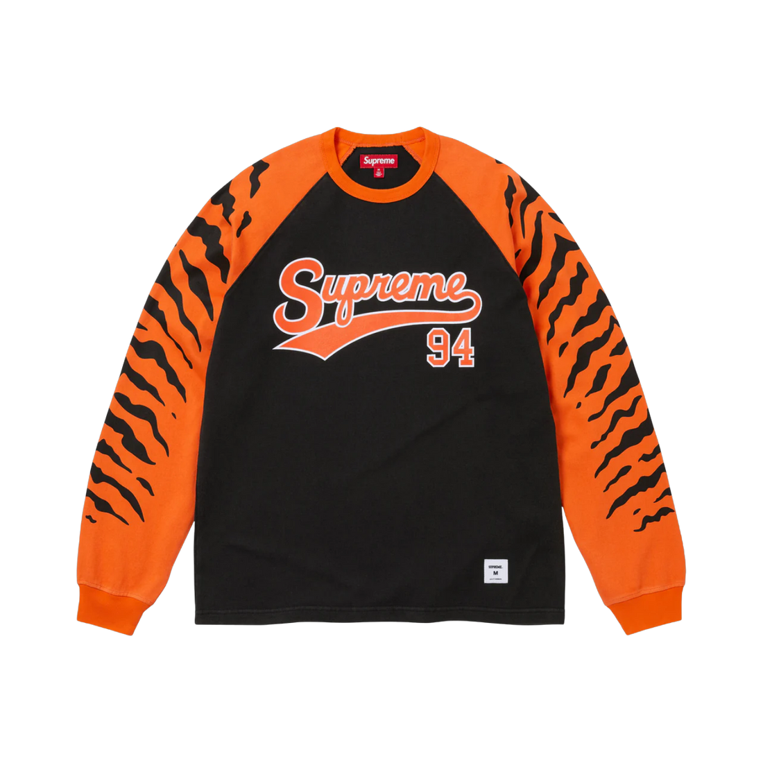 SUPREME LONGSLEEVE 'TIGER RAGLAN ORANGE BLACK'