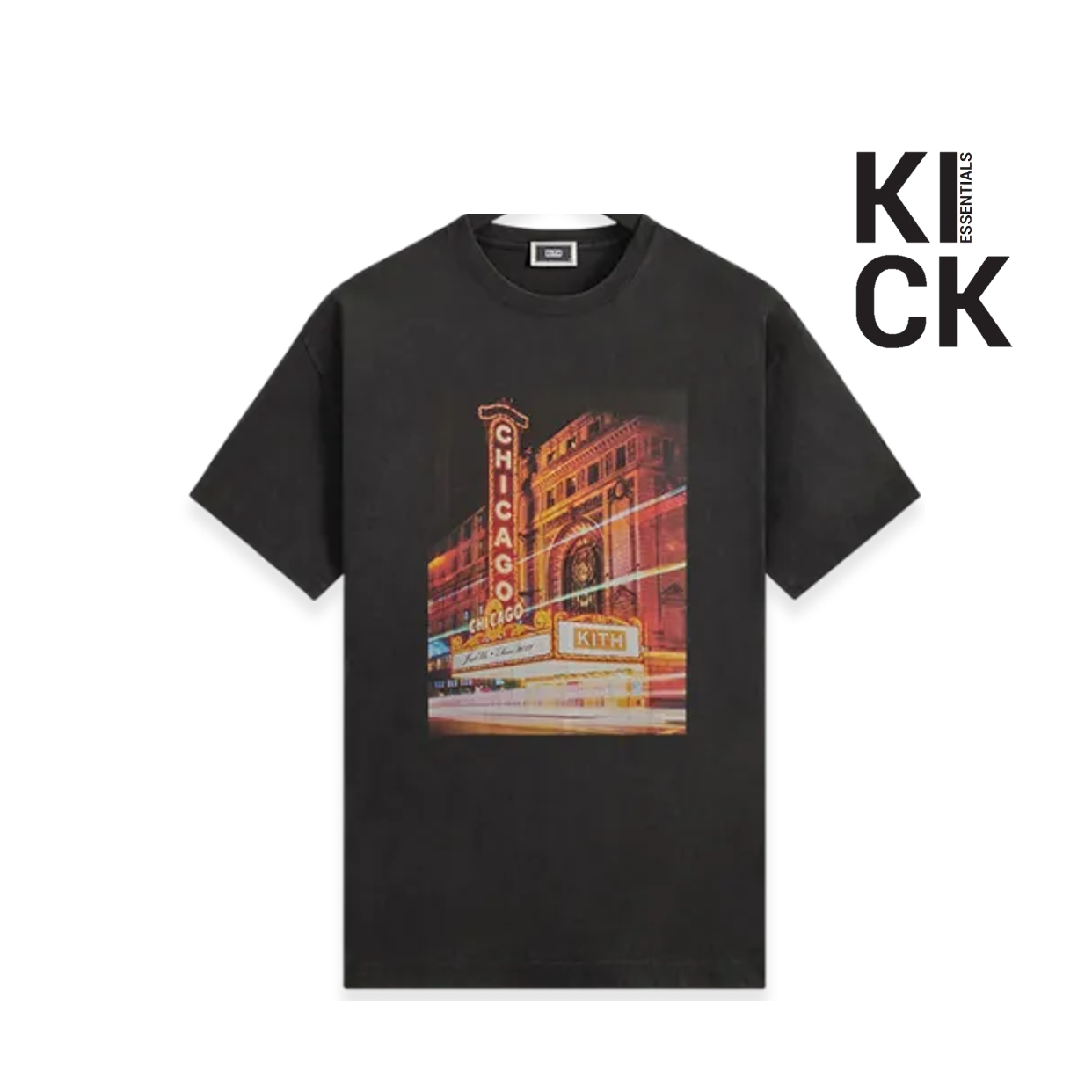 KITH TEE 'CHICAGO LIGHTS BLACK'