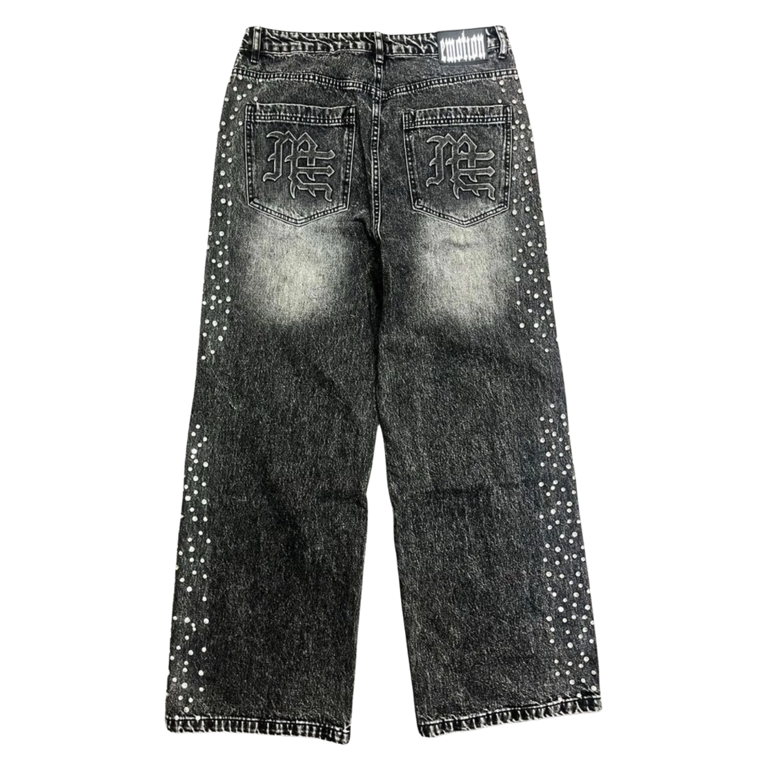 MIXED EMOTIONS JEANS 'BAGGY STONE GREY'