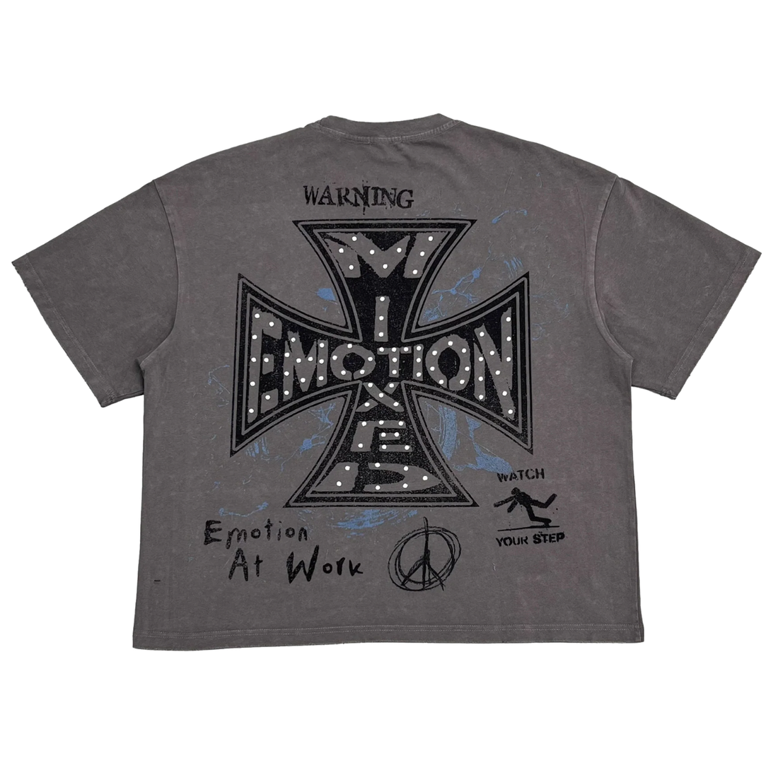 MIXED EMOTIONS TEE 'GREY FRIENDS'