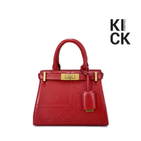 NDG PARIS BAG '250MM RED VALENTINE PAISLEY'