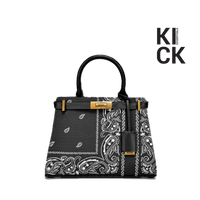 NDG PARIS BAG '300MM BLACK BANDANA'
