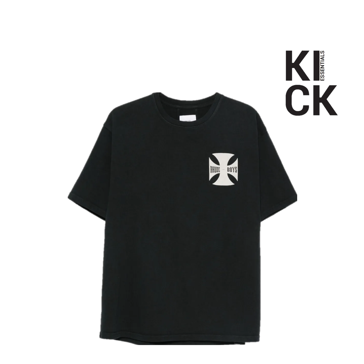 RHUDE TEE 'EMBELLISHED CROSS BLACK'