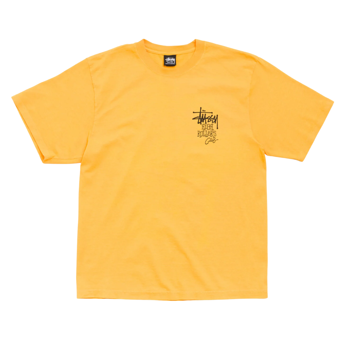 STUSSY TEE 'HIGH ROLLERS MARIGOLD'