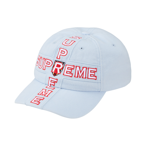 SUPREME CAP 'CROSS 6-PANEL LIGHT BLUE'