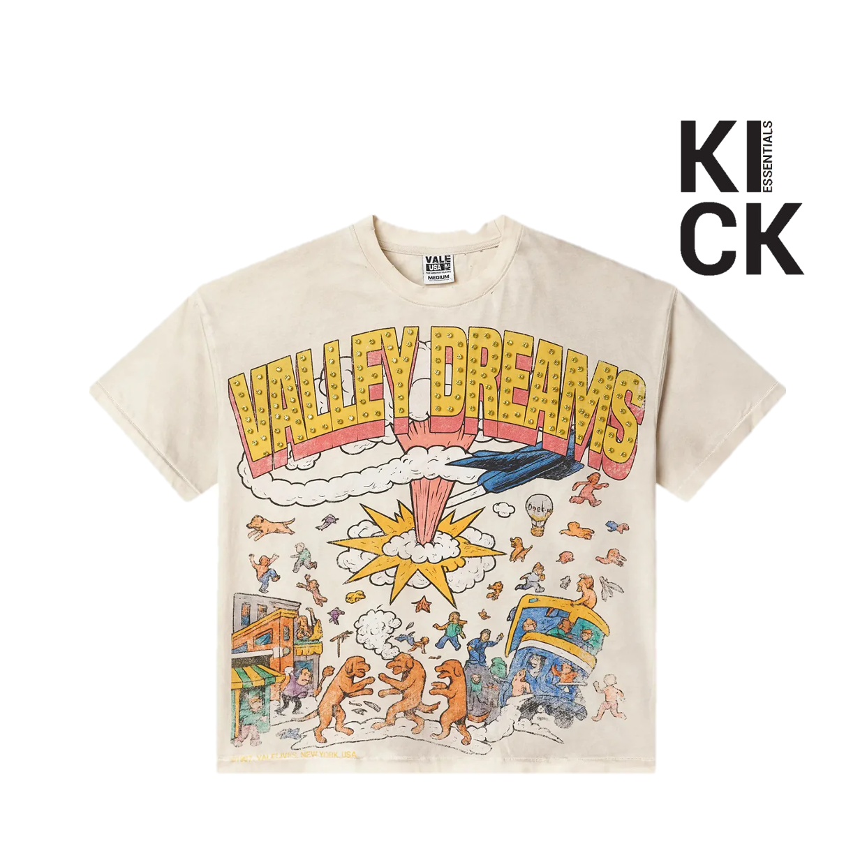 VALE FOREVER TEE 'CHAOS BLING CREAM'