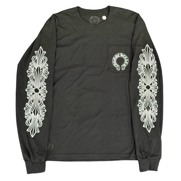CHROME HEARTS LONGSLEEVE ‘FLORAL BLACK’