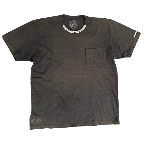 CHROME HEARTS TEE 'NECK LOGO BLACK'