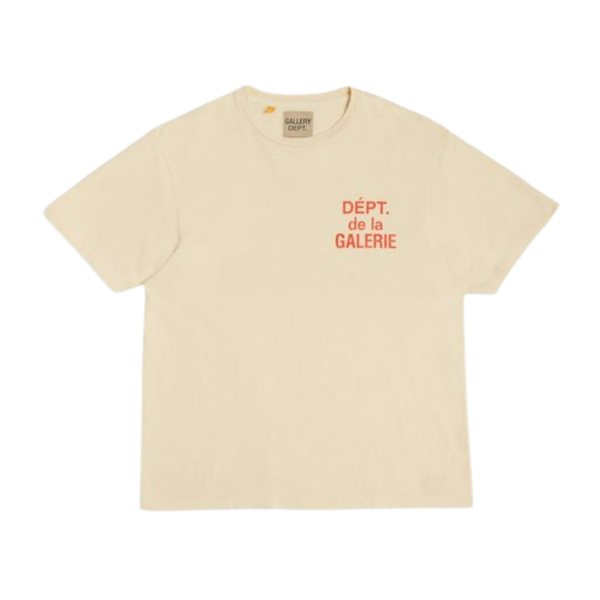GALLERY DEPT TEE 'FRENCH CREAM ORANGE'