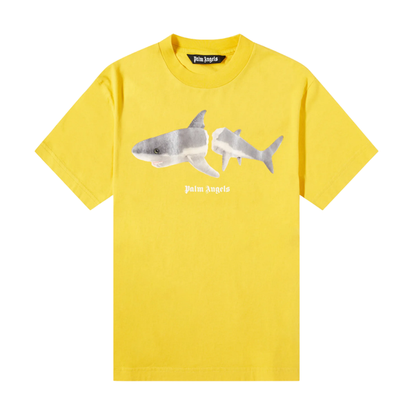 PALM ANGELS TEE 'CLASSIC SHARK DESIGN YELLOW'