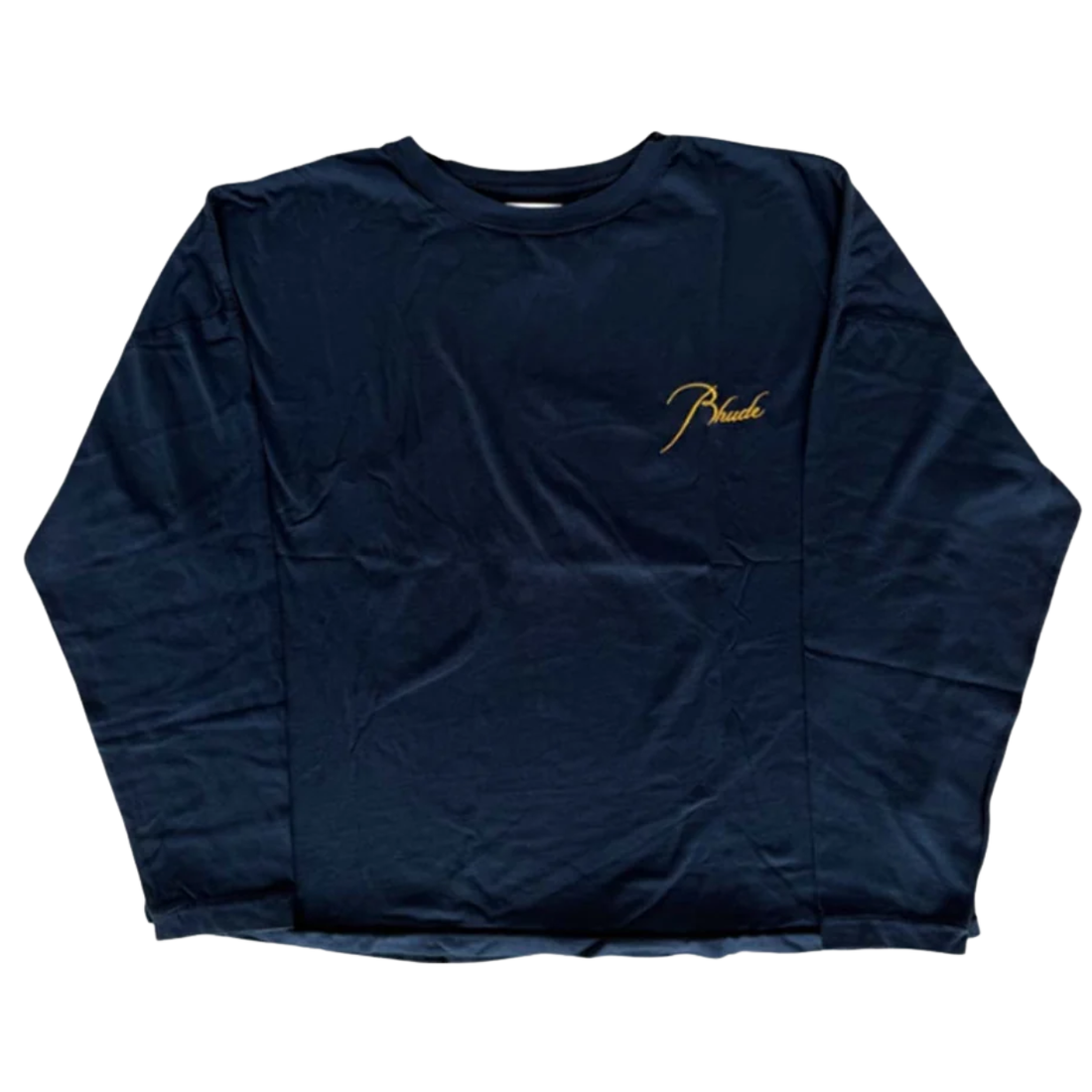 RHUDE TEE 'CLASSIC NAVY YELLOW'