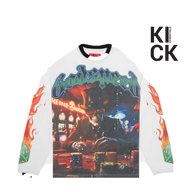 GODSPEED LONGSLEEVE 'LIFE IS A GAMBLE WHITE'