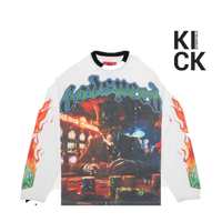 GODSPEED LONGSLEEVE 'LIFE IS A GAMBLE WHITE'