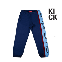 SUPREME PANT 'BIG LOGO PANELED BLUE'