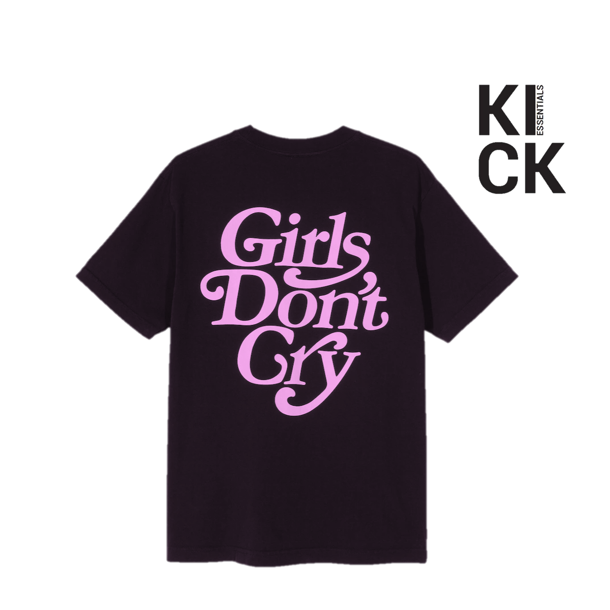 GIRLS DONT CRY TEE 'VINTAGE BLACK LIGHT PINK'