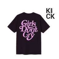 GIRLS DONT CRY TEE 'VINTAGE BLACK LIGHT PINK'