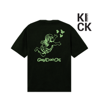GIRLS DONT CRY TEE 'VINTAGE BLACK LIGHT GREEN'