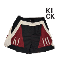 KITH SHORTS 'MESH TURBO BLACK BURGUNDY'