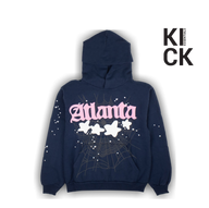 SPIDER HOODIE 'NAVY PINK ATL'