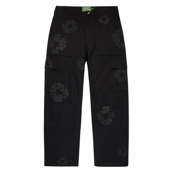 DENIM TEARS PANT 'CARGO MONO WREATH BLACK'