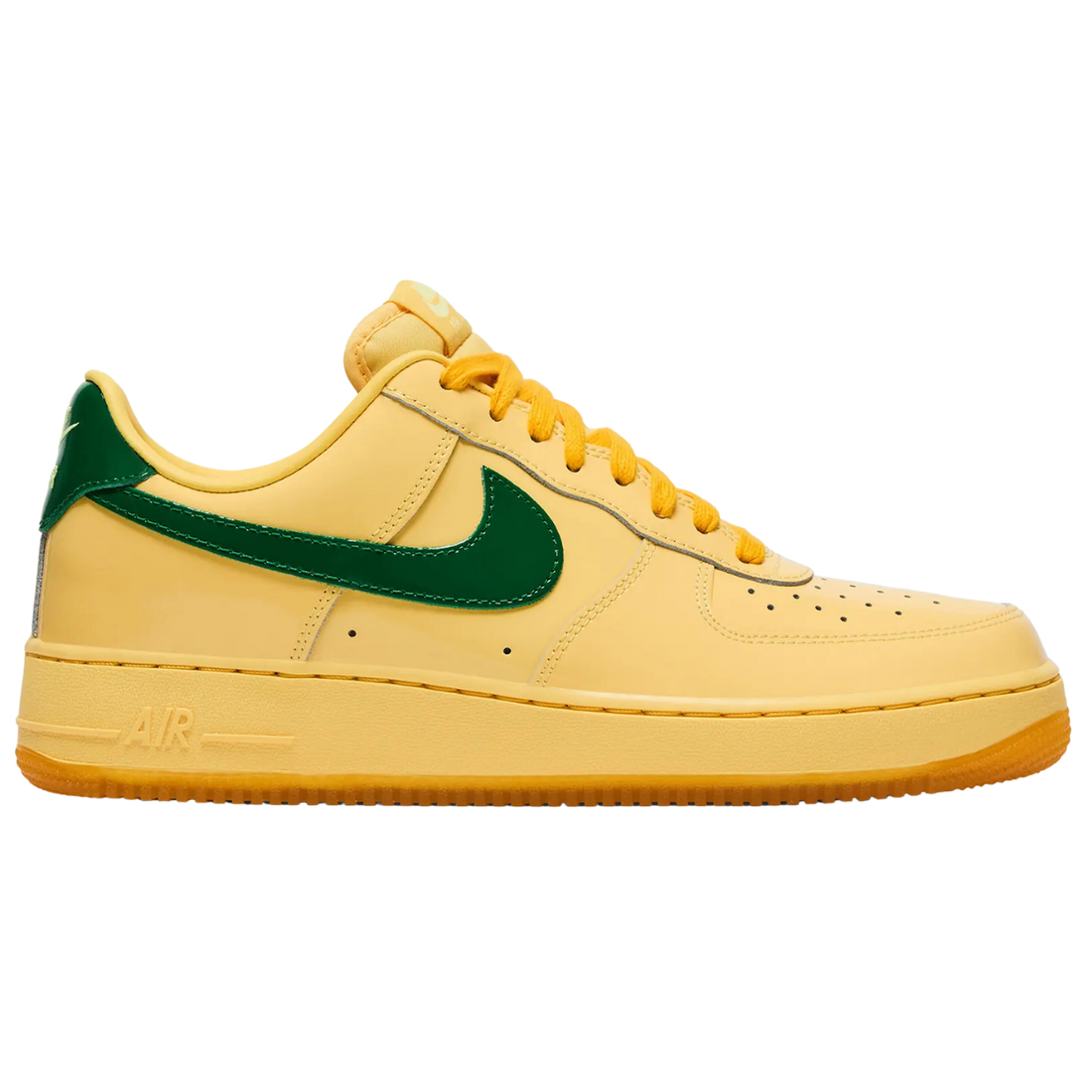 NIKE AIR FORCE 1 LOW 'PATENT LEATHER TOPAZ GOLD PINE GREEN'