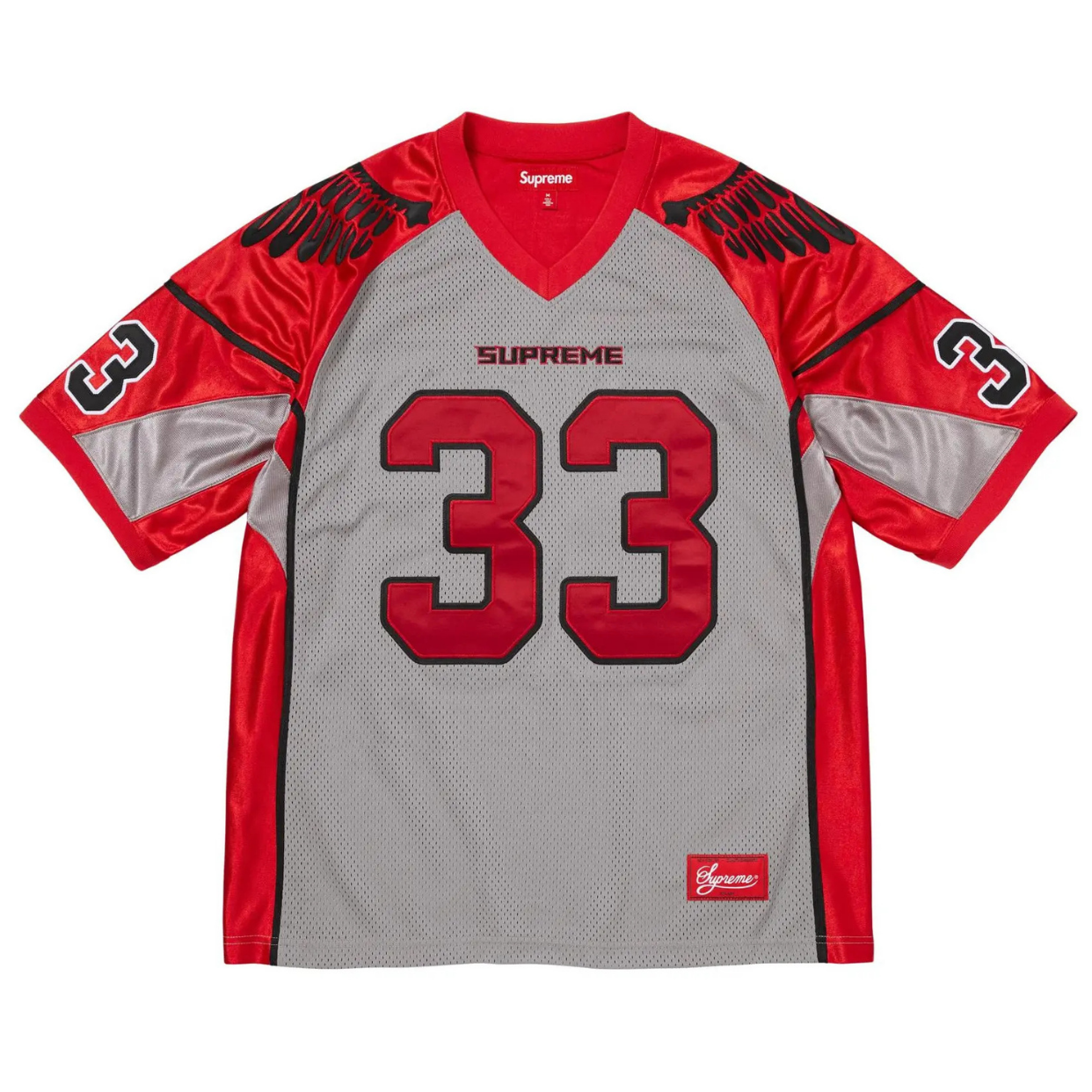 SUPREME JERSEY 'WINGS FOOTBALL GREY'