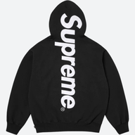 SUPREME HOODIE 'APPLIQUE BLACK'